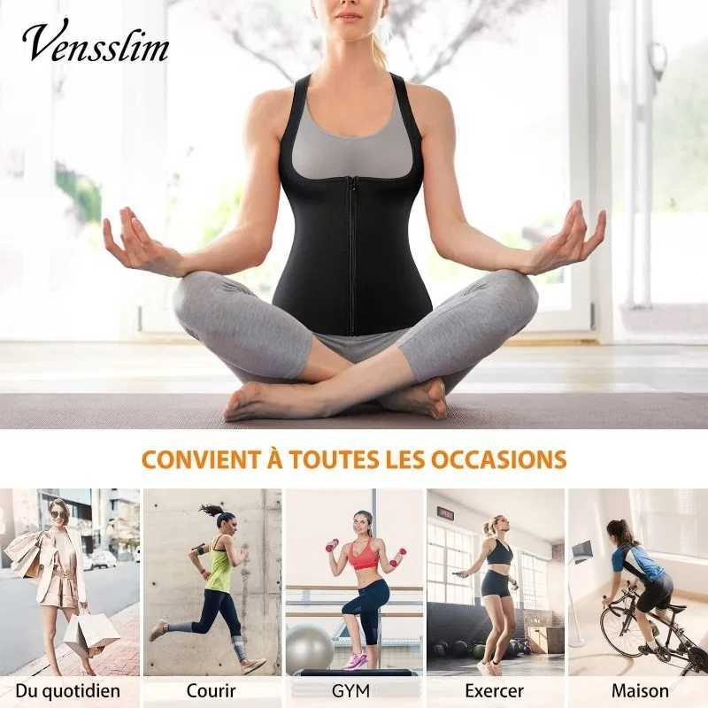 Waist Tummy Shaper Sauna Vest for Women Heat Trapping Sweat Slimming Waist Tank Tops Weight Loss Workout Body Shaper Clothes Suits Y240907F6BB - view 6