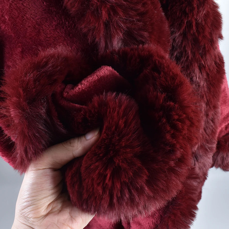 Winter Warm Sleeve Plush Cape Town Big Loose Bat Sleeve Plush Coat cardigan Womens 240907