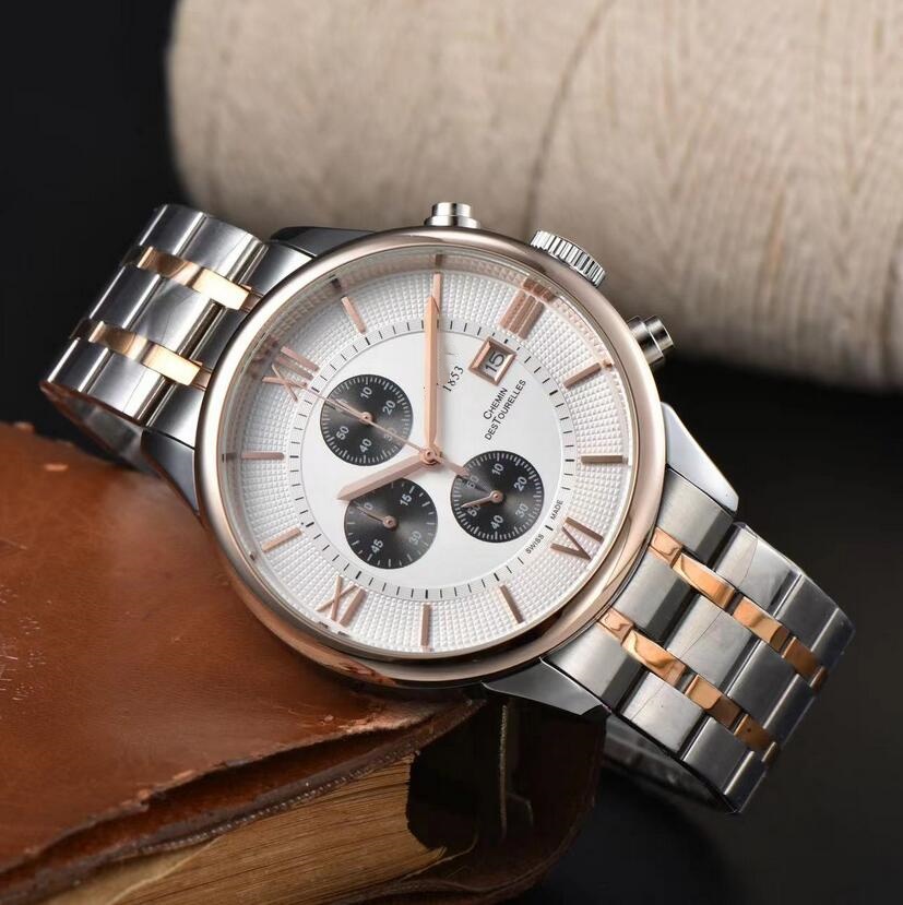 Fashion Brand WristWatches Men Women Watches classics 1853 quartz WATCH Luxury business wrist-watch ChemindesTourelles* designer watches Guarda Reloj de pulsera