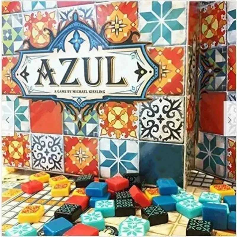 Party Games Crafts AZUL Painted Brick Master Toy Board Game Parent Child Family Party Game Strategy Card Gift for Adults T240909