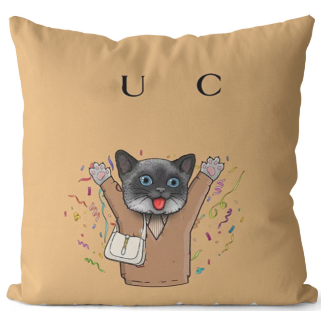 Fashion Cover Throw Pillow Letter Catroon Comfortable Pillows Covers Home Fabric Sofa Cushion Cushions 45-45cm