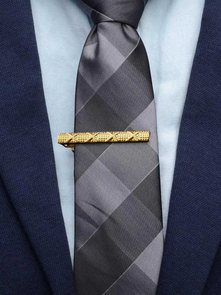 Classic Design Metal Tie Clip Mens Wedding Collar Tie Classic Tie Clip Mens Tie Clip Mens Tie Rod Crystal Tie Pin W240907
