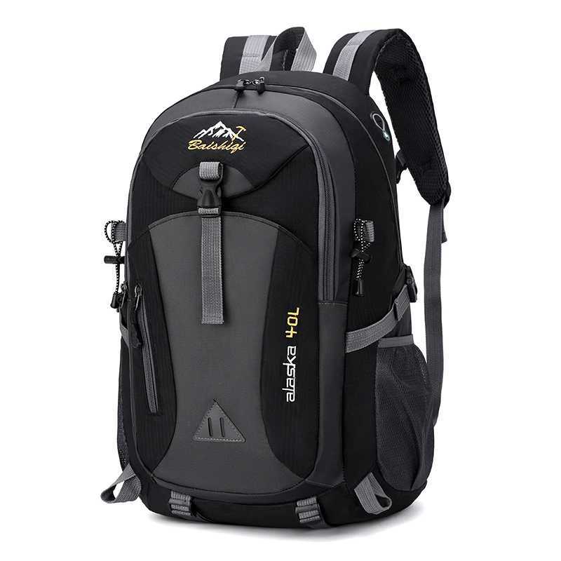 Mens backpack nylon waterproof leisure outdoor travel bag womens hiking bag W250329