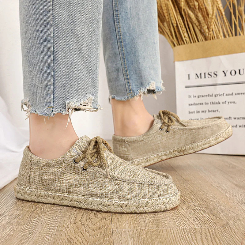 Mens breathable shoes fashionable and casual canvas smooth and comfortable to slide on Loafer soft Penny Loafer mens lightweight driving boat shoes 24