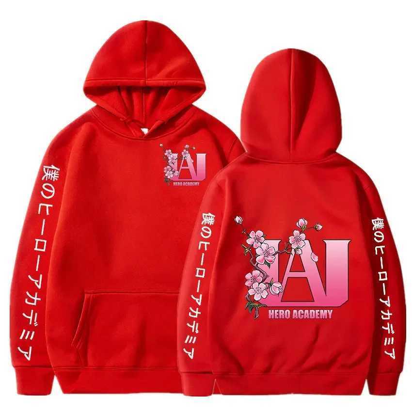 My Hero Academy UA High Cherry Blossom Graphic Printing Hoodie Sportswear Comfortable Top CL240909