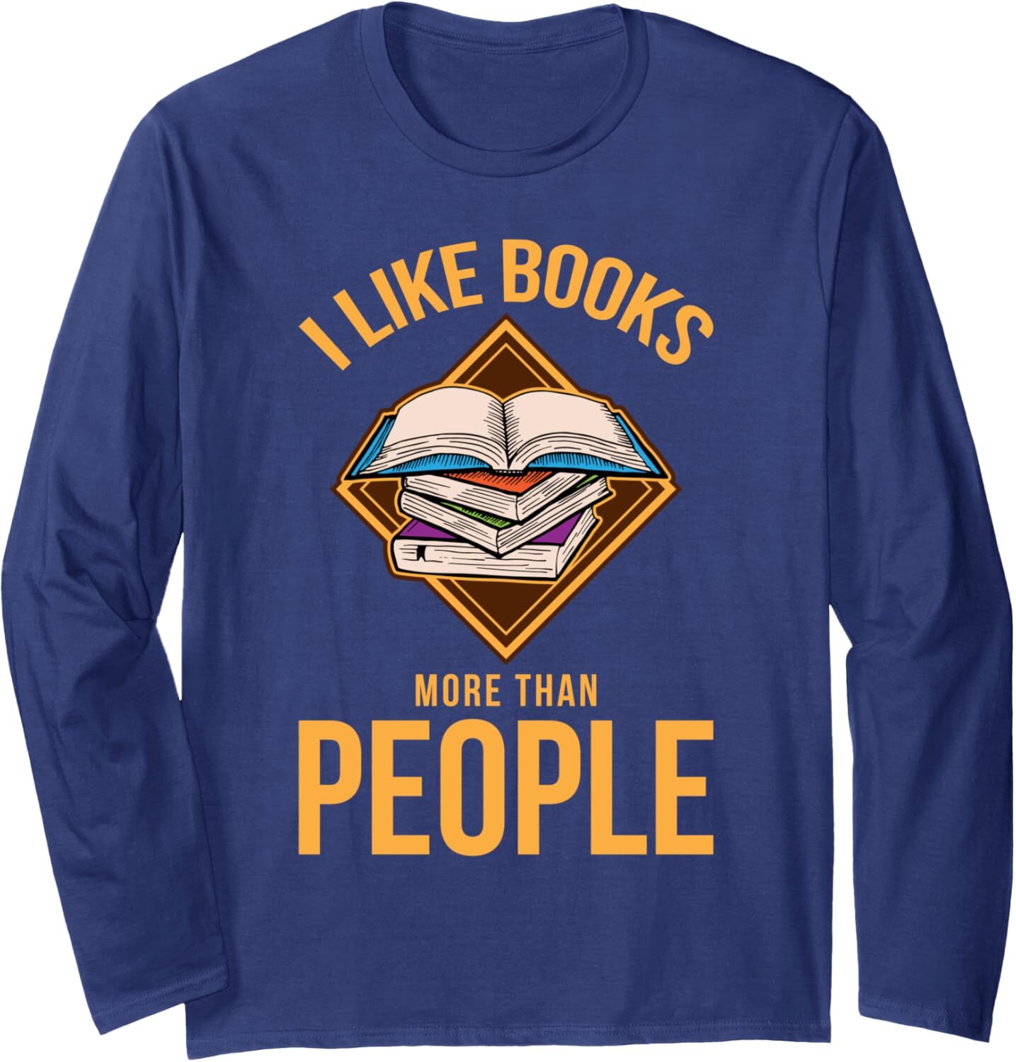 Long Sleeve Shirts for Men sweatshirt I Like Books More Than People Book Lover Gift Idea Long Sleeve Tee Streetwear Casual tops clothes