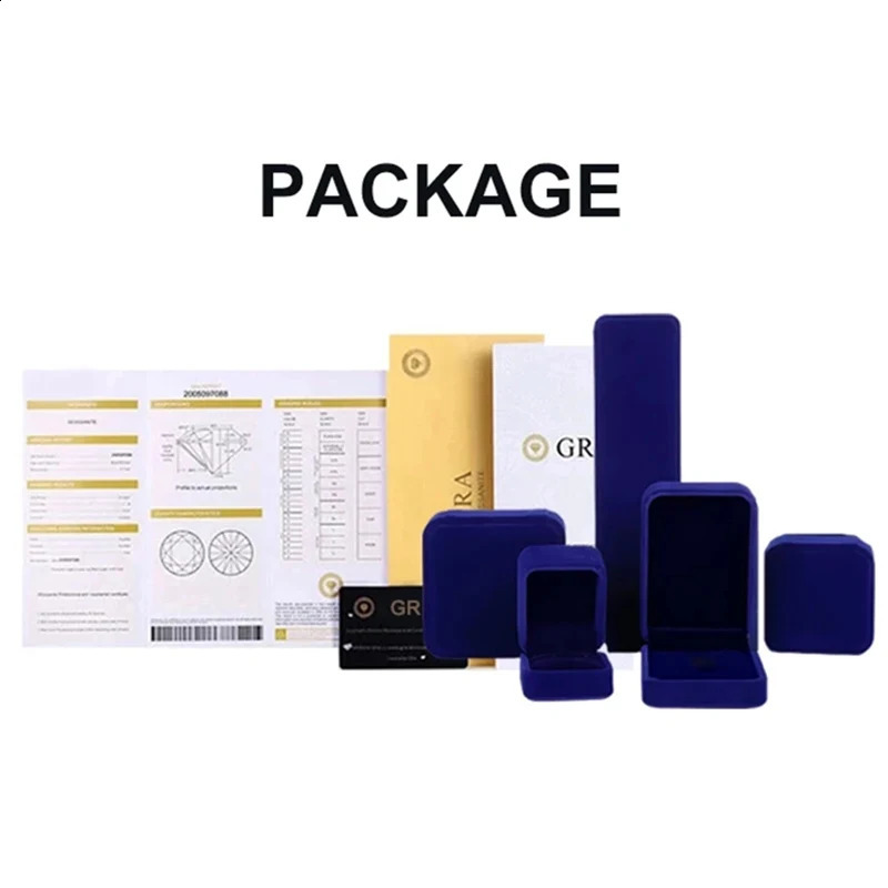 Dia Test D Color 1 ' Wedding High Quality White Gold Ring Fashion Pure Sier Jewelry 240909 4 ia