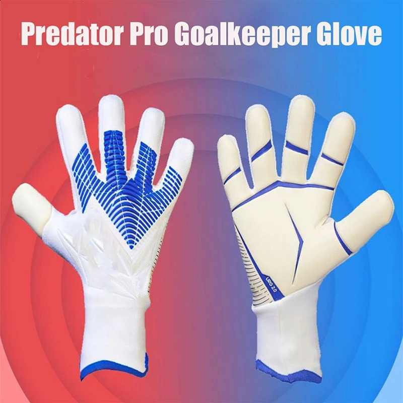 s Adults Goalkeeper Gloves Goalie Gloves Thicken Latex Football Soccer Anti-slip Protection Soccer ren Goalie Gloves 240828
