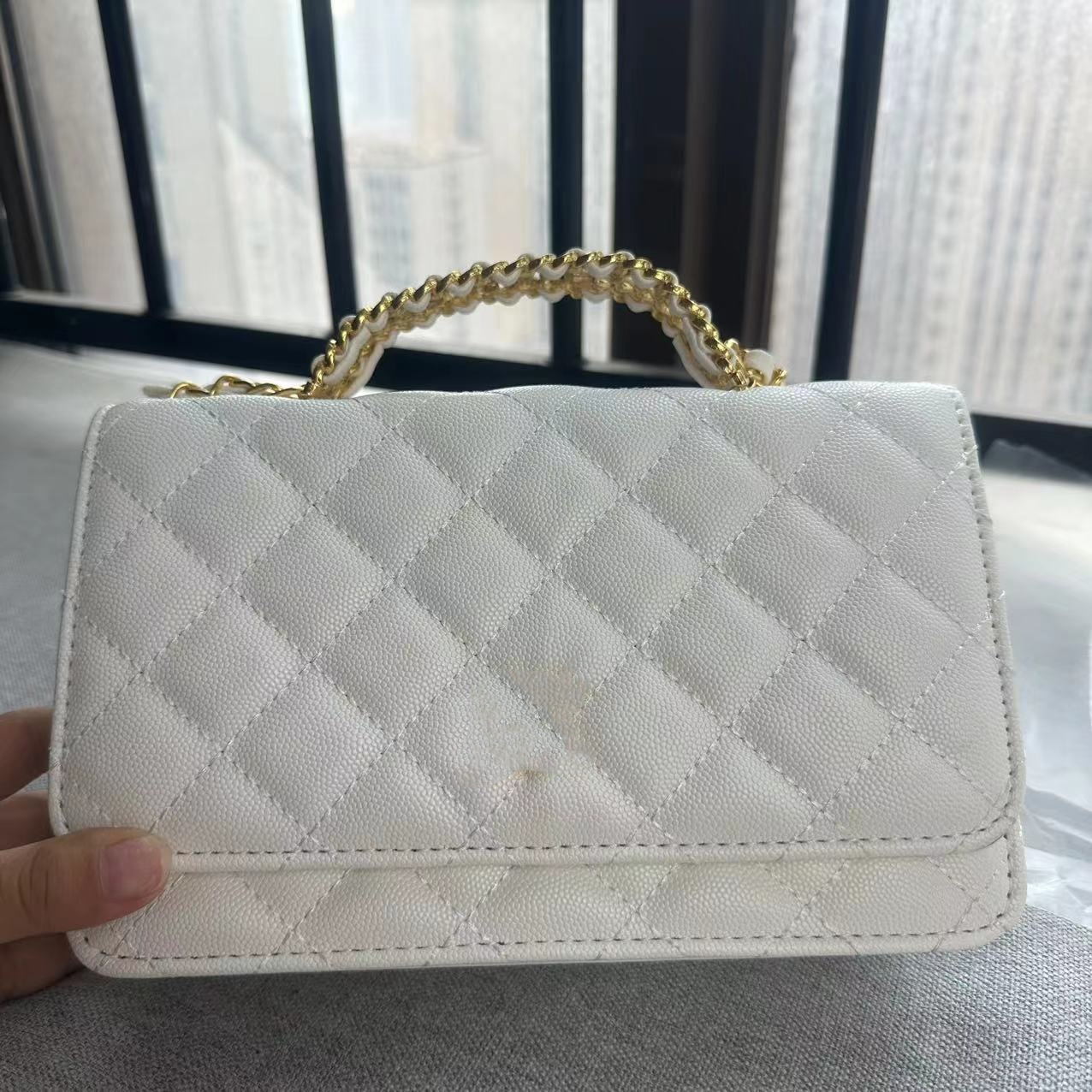 Designer Bags Women's Handbag Crossbody With Magnetic Buckle For Outgoing Lingge Small Square Bags Trendy And Fashionable One Shoulder Bag