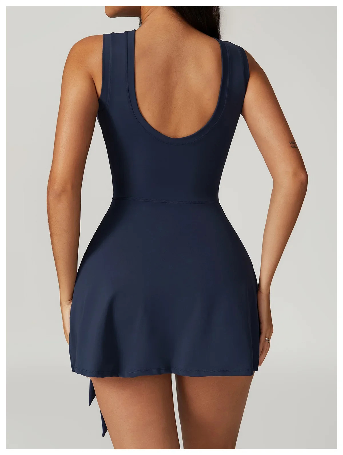 Tennis Dress s Two Piece Tight Sports Yoga Set Womens Tracksuit One Piece Workout Skirt Rompers Sportswear Fitness Golf Set 240902