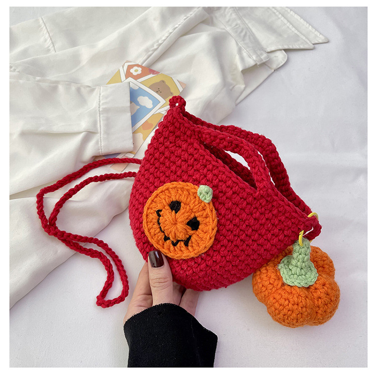 Women Fashion Halloween Pumpkin Cute Style Crossbody Mini Bag Free shipping dh910320090