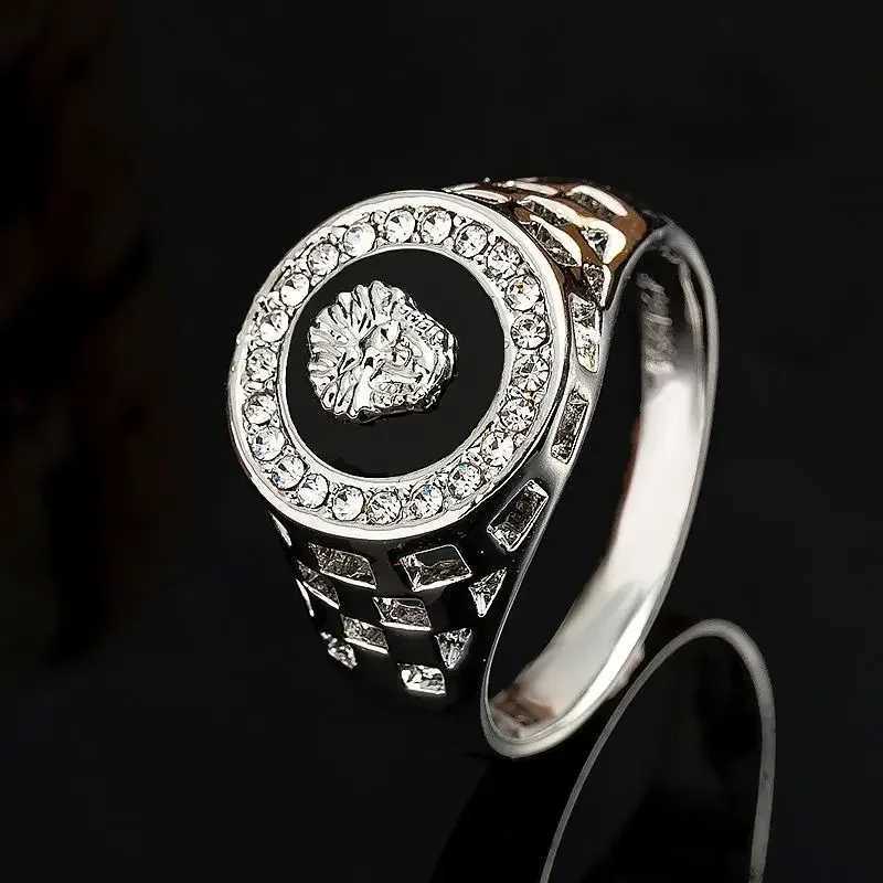 Creative Ring for Men Set Zircon Fashion Leading Ring for Women Punk Style Jewelry Couple Gift Wholesale W240909