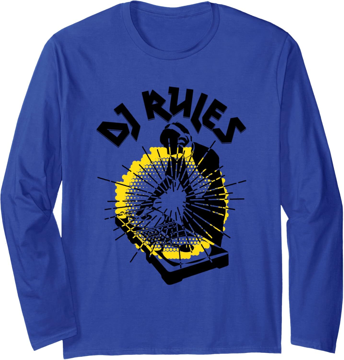 Long Sleeve Shirts for Men sweatshirt DJ Rules DJ Playing Music In An Event Funny Gift Long Sleeve Tee Streetwear Casual tops clothes