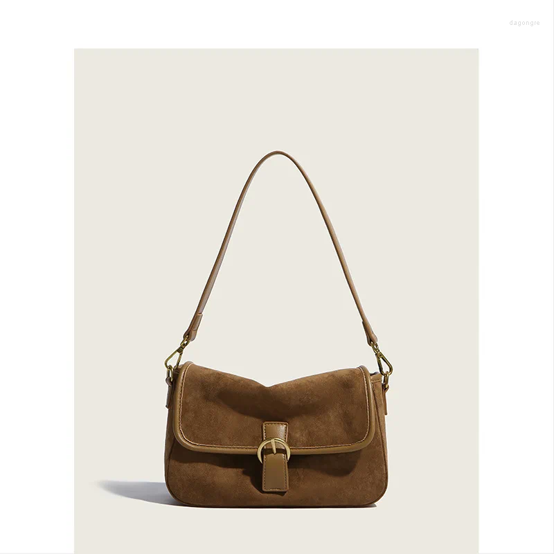 Drawstring 2024 Vintage Simple Streetwear Shoulder Bags Design Fashion All Match Handbag Y2k Aesthetic Casual Underarm Bag Women a86f