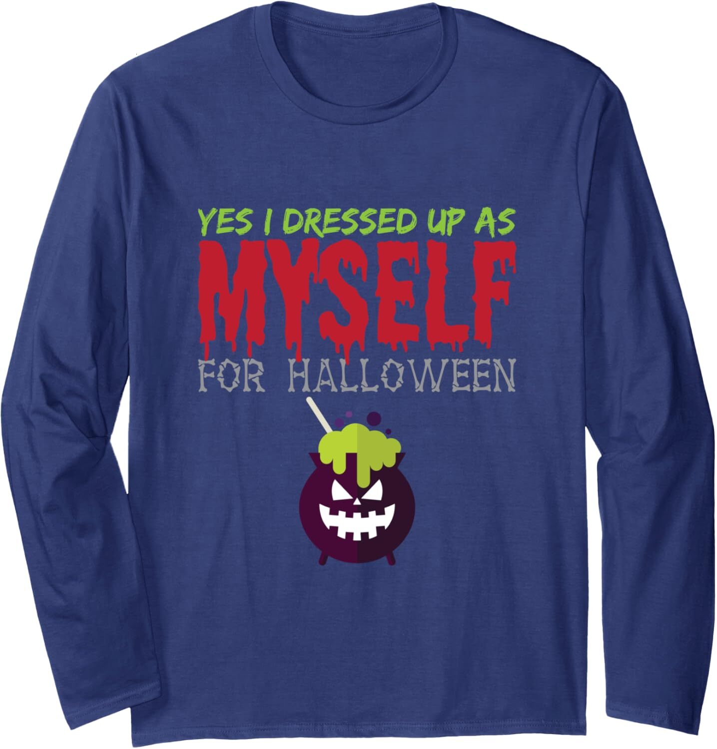 Long Sleeve Shirts for Men sweatshirt Bloody Potion Yes I Dressed Up As Myself Halloween Long Sleeve Tee Streetwear Casual tops clothes comfort