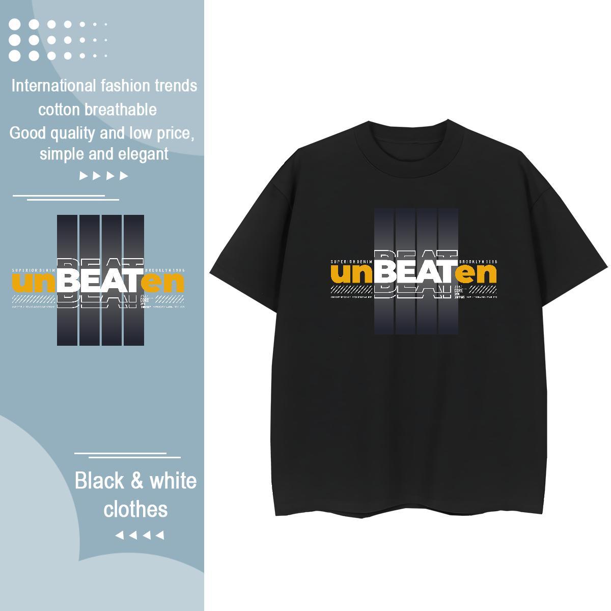 Loose Fit T Shirt For Man 230g 100% Cotton unbeaten Street Oversized Short Sleeve Soft Tshirt for Man Woman 2024 Tops Tees