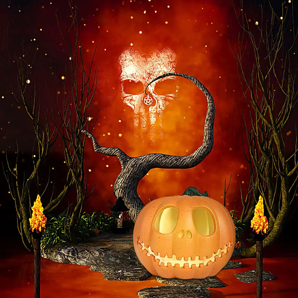 Halloween Pumpkin Lantern LED Lantern Decoration Jack Lantern Ghost Face Pumpkin Lantern Garden Outdoor Indoor Party Home Decoration 240907