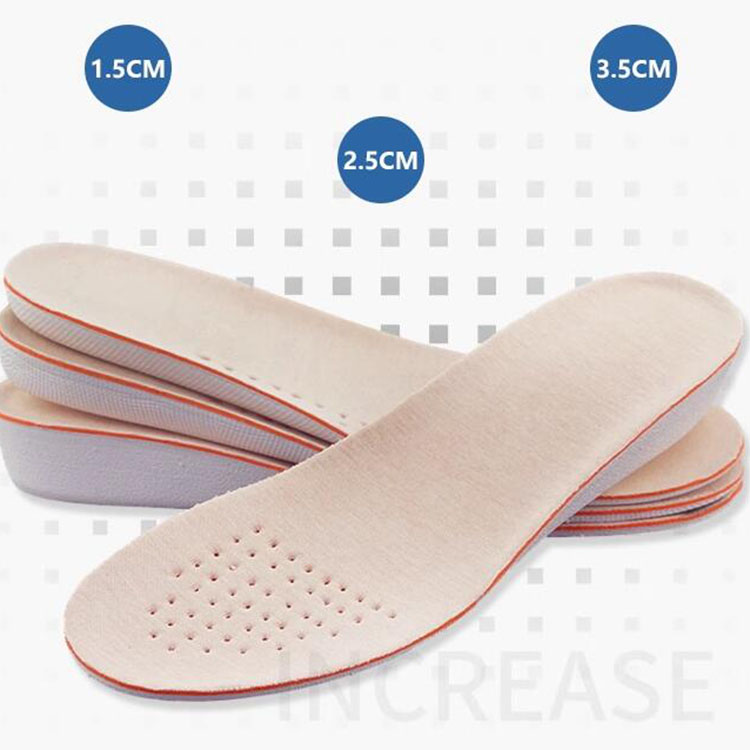 shoe accessories invisiable height increase insole unisex 1.5cm 2.5cm and 3.5cm shoe heel insert taller foot pad adjusable breather