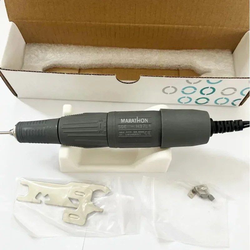 STRONG 210 35K 45K RPM Dental LAB Marathon Micromotor Polishing Nail Drill Pen Handpiece 2.35mm SDE-H37LN H37L1 102L 105L 240829