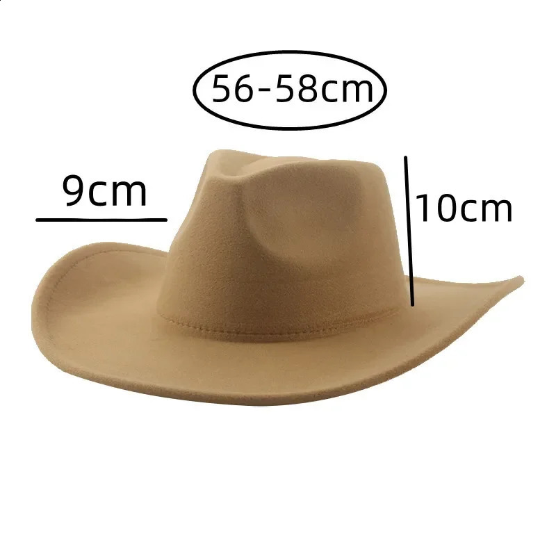 Womens denim hat mens solid Panama wide brown casual western denim girl khaki black jazz hat Sombrero Hombre Sombreros 240909