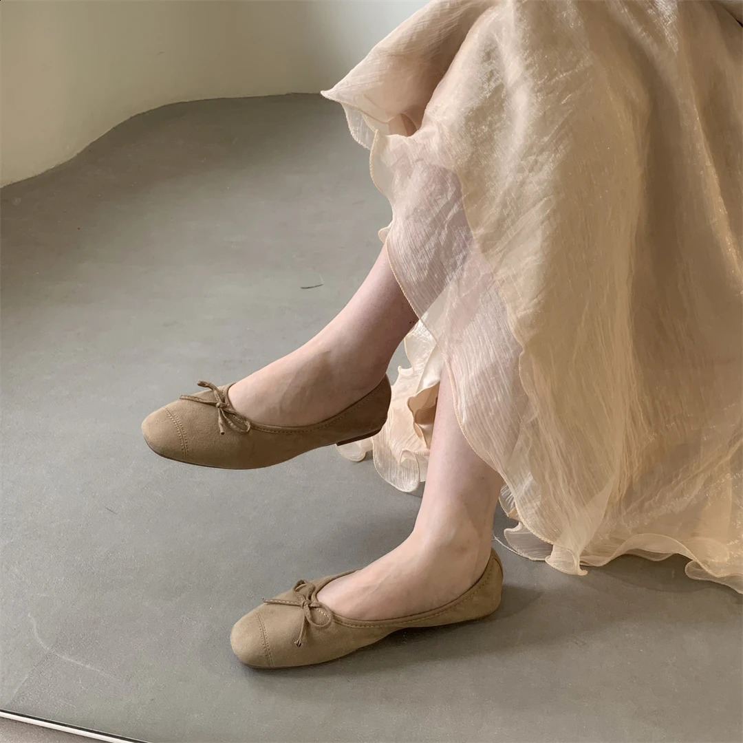 2025 new Bailamos Split Flats Moccasins Round Toe Shallow Single Shoes Lazy Slip On Mules Slides Tabi Ninja Casual Loafers atos Mu 240906