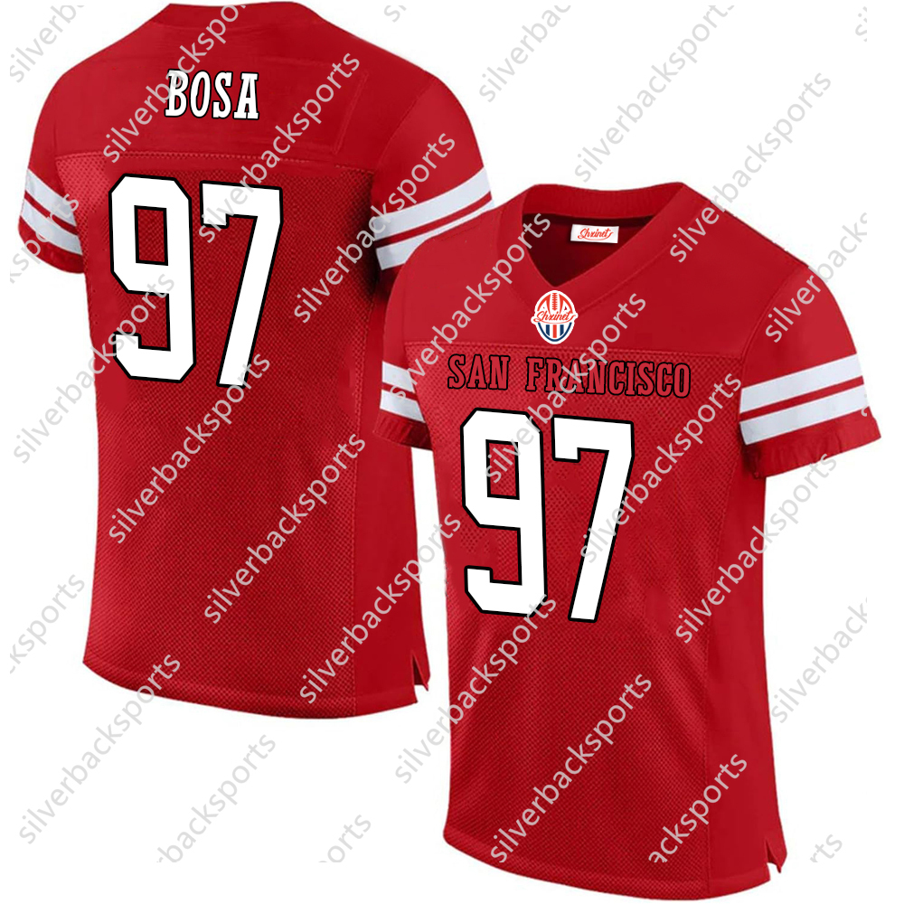 Mens/Youth DIY Football Jersey Personalized 85 George 5 Trey 23 Christian 13 Brock 11 Brandon 10 Jimmy 99 Javon 17 Malik ed This baseball uniform is a