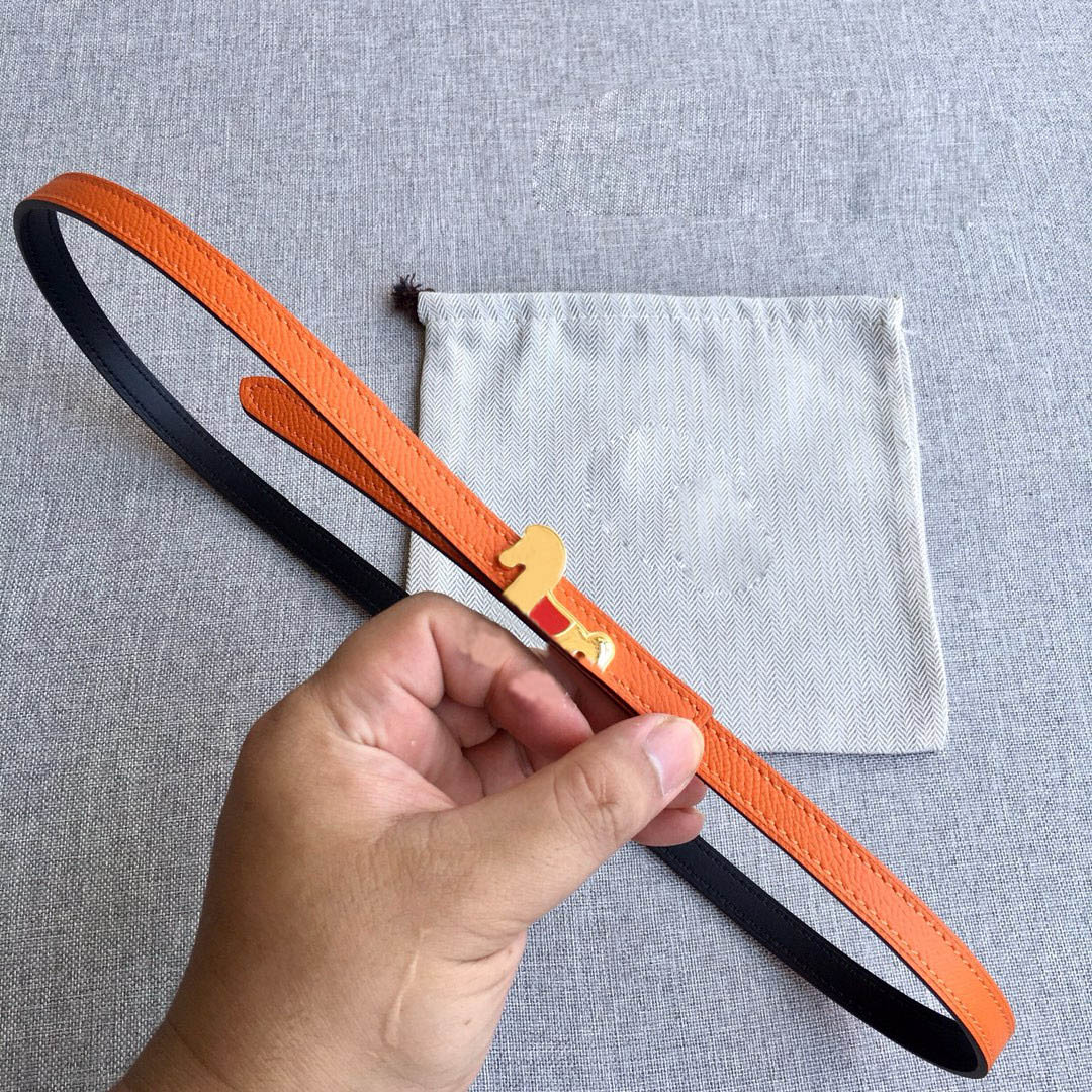 Luxury Women's Belt Thin Belt Top Quality Designer Genuine Leather Belt Fashion Lady Belt Featuring Durable Material Stylish Animal Gold Silver Buckle width 1.3cm