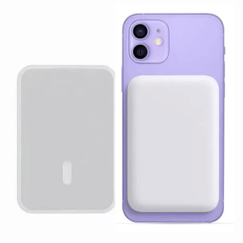 Wireless 5000mAh Mag- Safe Matte Power Bank Fast Charging Portable Charger Magnetic Rechargeable Battery Pack wireless charger