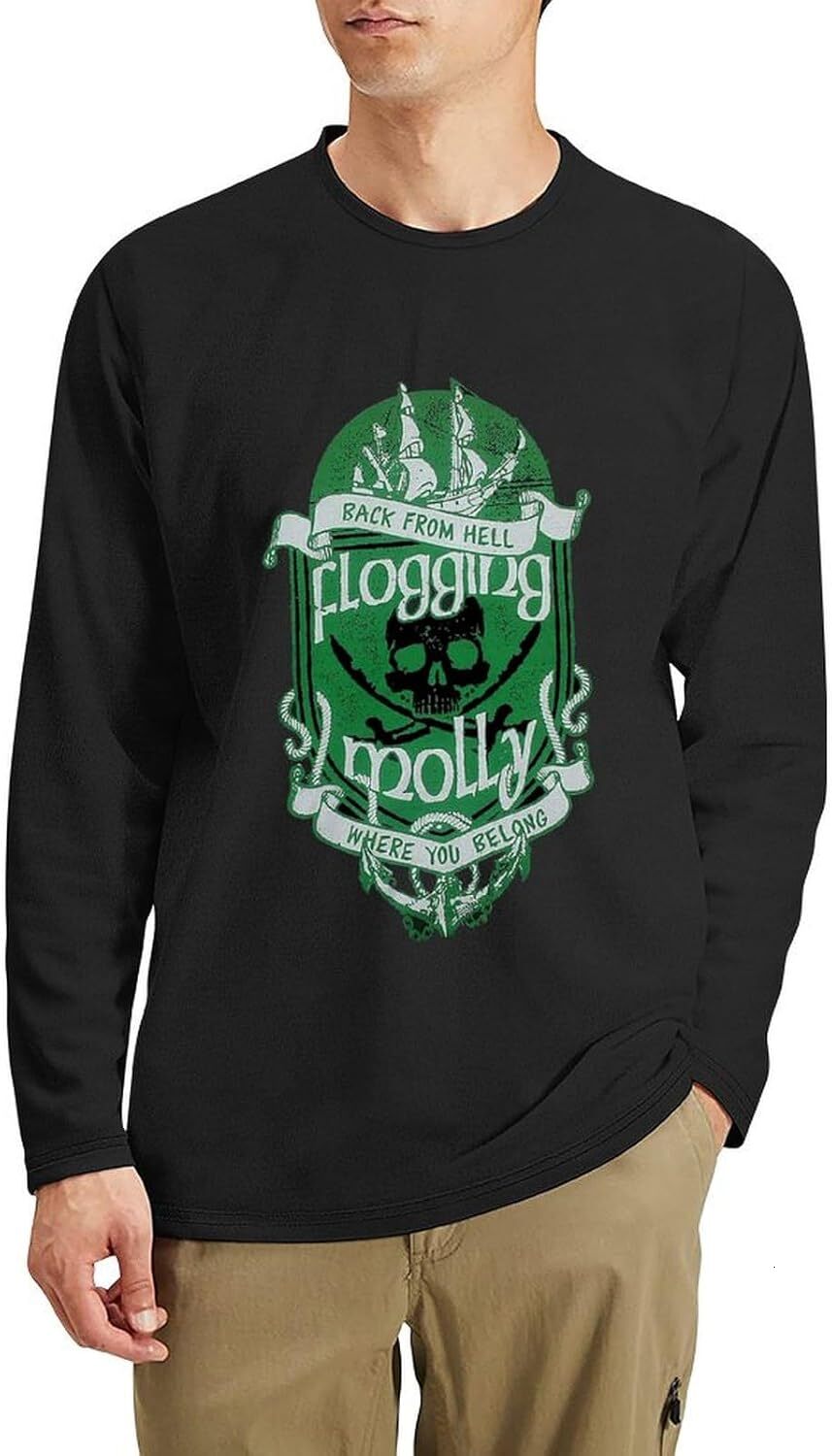 Long Sleeve Shirts for Men sweatshirt Shirt Autumn Casual Crewneck Pullover Sweatshirt