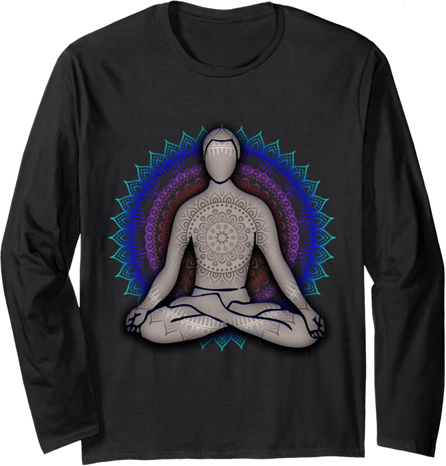 Long Sleeve Shirts for Men sweatshirt Yogis Meditation Cute Relaxing Cool Yoga Lover Gift Long Sleeve Tee Streetwear Casual tops clothes