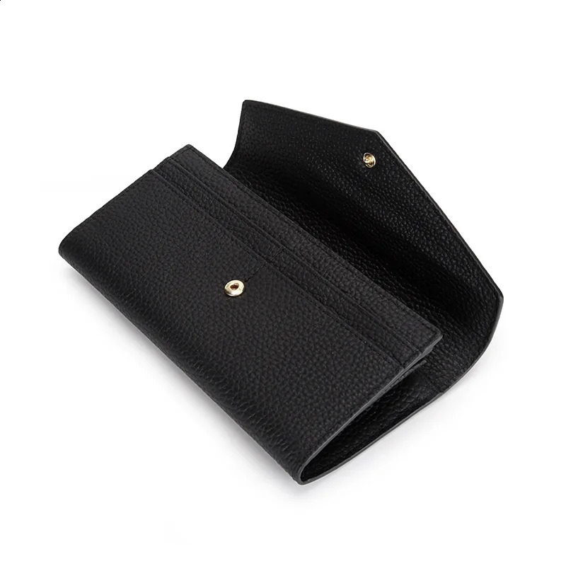 Urban Master Cowhide Long Womens Wallet Large Capacity Genuine Cowhide Leather Envelope Ultra Thin Clutch Mobile Wallet Dompet Pria Kanvas 240907