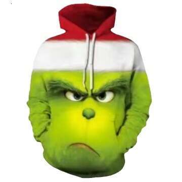 Halloween Santa Claus Christmas 3D Digital Men's and Women's Hoodie
