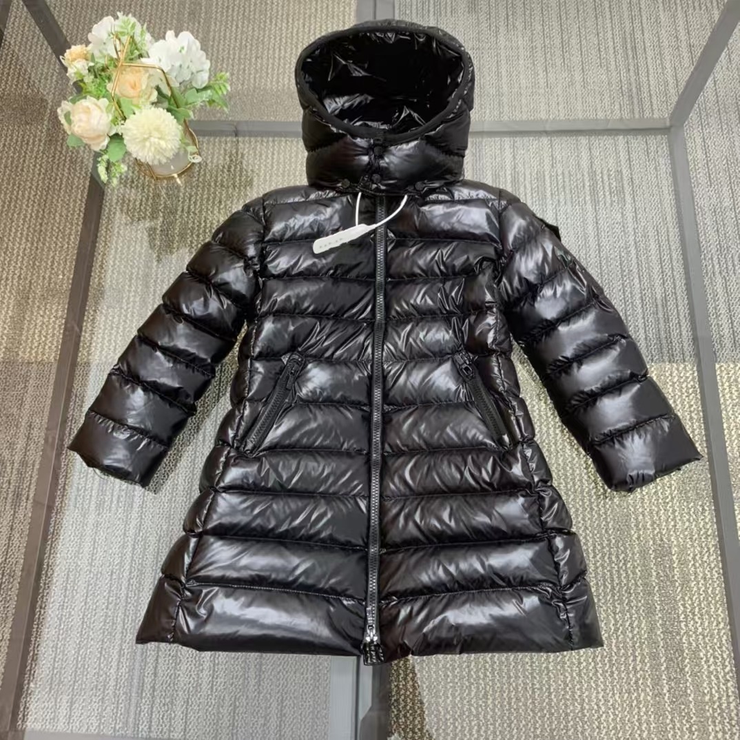 hoodies girls down jacket girl hooded Kids Coat baby clothes designer long jackets luxury White goose down Comfortable warm