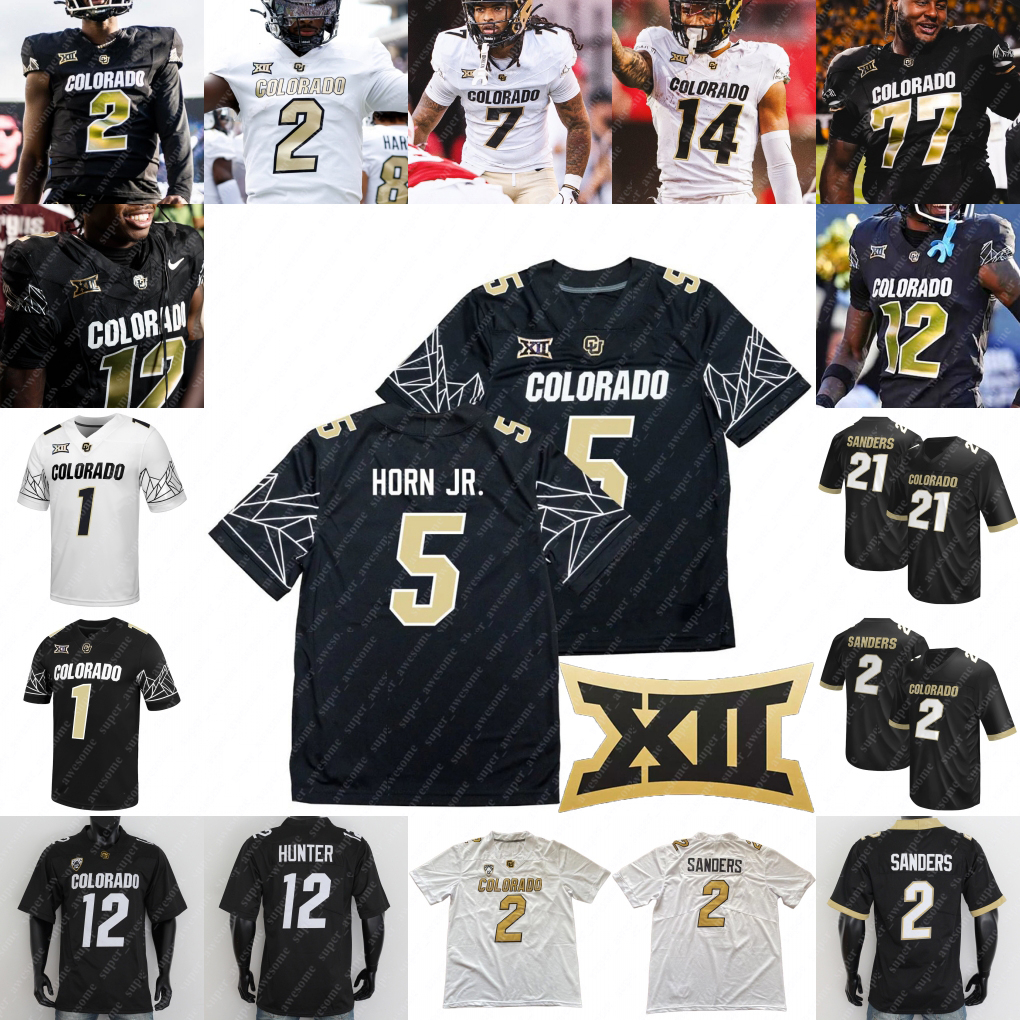 Colorado Buffaloes Football Jersey Shedeur Sanders Deion Sanders Jimmy Horn Jr. Travis Hunter Trevor Woods Dallan Hayden 77 Seaton LaVonta Bentley LaJohntay Wester