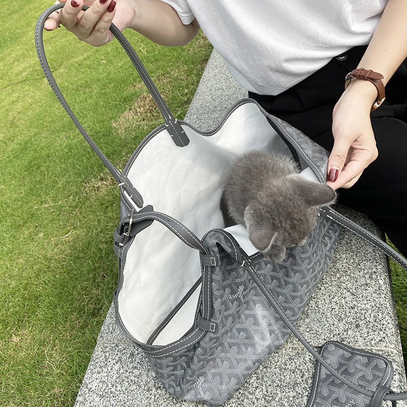 Adjustable Pet Bag For Dogs And Cats - Durable, Breathable, Compact Tote Design