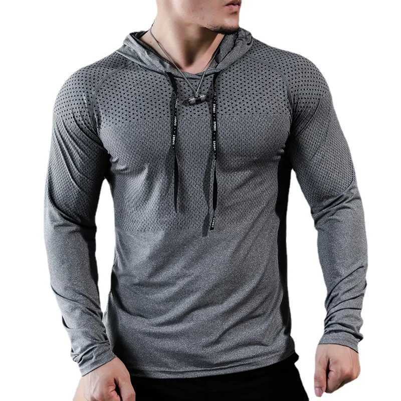 Designer Hoodie Mens Fitness Tracksuit Running Sport Hoodie Gym Joggers Hooded Workout Athletic Clothing Muscle Training Sweatshirt Tops Z240909