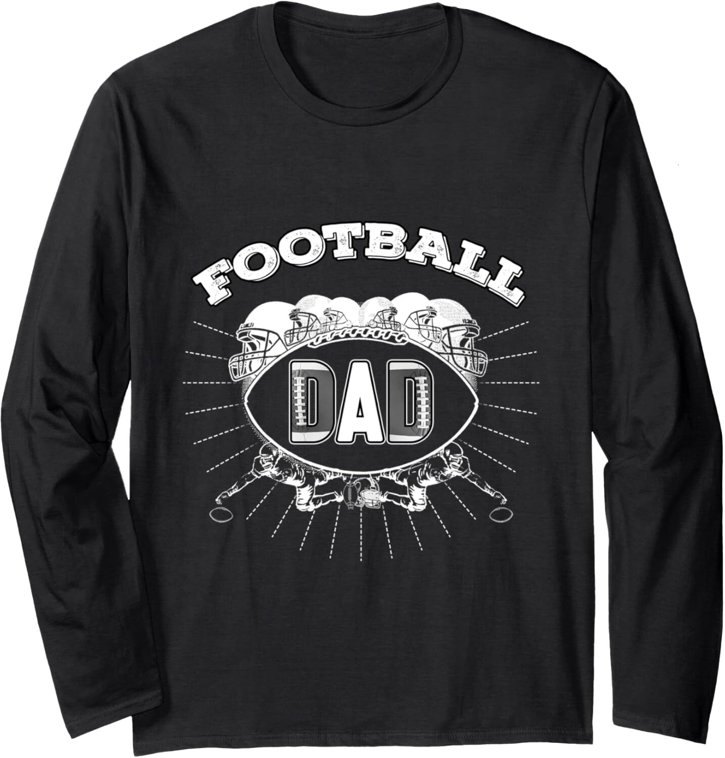 Long Sleeve Shirts for Men sweatshirt Football Dad Sports Ball Cool Football Player Gift Long Sleeve Tee Streetwear Casual tops clothes