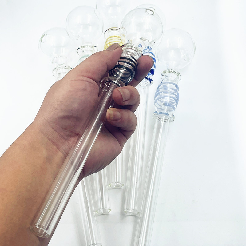 11 inch Jumbo Size Swirl Bubble Oil Burner Pipe Dual Bubbles Smoking Pipes with Fantastic Capacity
