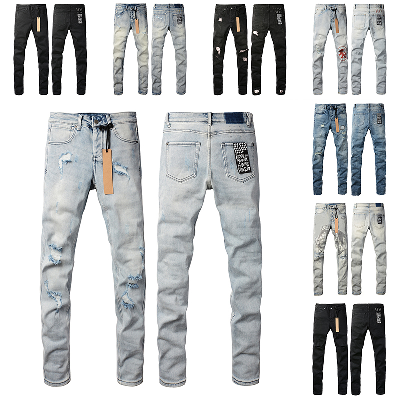 2024 Jeans For Men Women Designer jeans black jeans Elastic Casual Long Mens Summer Leisure Hip Hop Jeans
