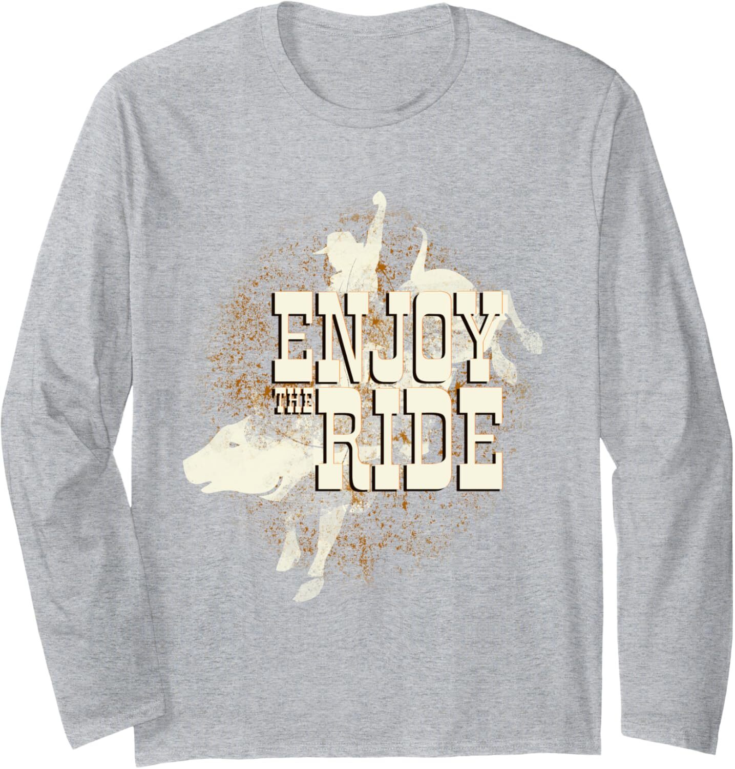 Long Sleeve Shirts for Men sweatshirt Enjoy Ride Cool Rodeo Bull Ride Cowboy Birthday Gift Long SleeveTee Streetwear Casual tops clothes