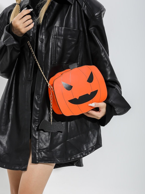 2025 Designer Fashion 3 Women Shoulder Design Halloween Pumpkin Personality Crossbody Bag Free shipping
