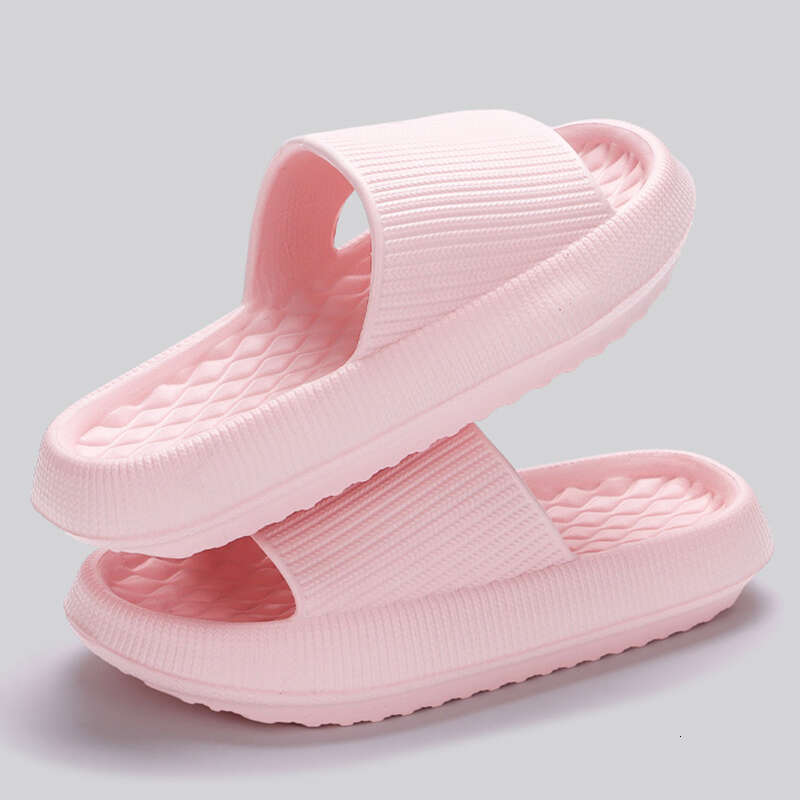 Women's Thick Platform Cloud Slippers EVA Soft Sole Pillow Slides Summer Beach Flip Flops Women Non Slip Bathroom Home Slippers C07