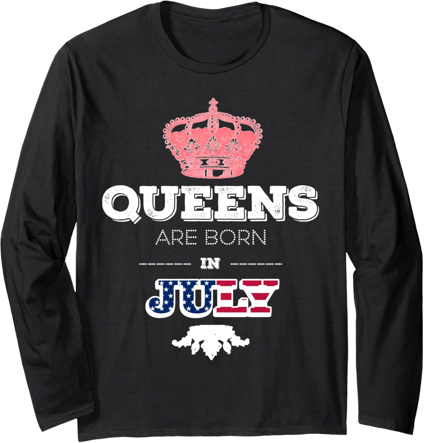 Long Sleeve Shirts for Men sweatshirt Queens Are Born In July Birthday Girl Women Bday Long Sleeve Tee Streetwear Casual tops clothes