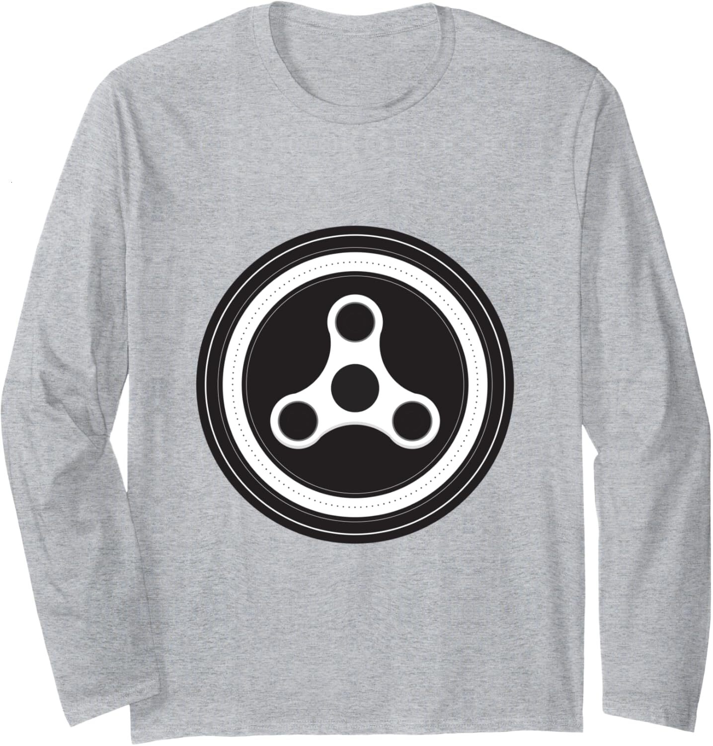 Long Sleeve Shirts for Men sweatshirt Spinners Fan Club, Fidget Spinner cool, trendy, gift Long Sleeve Tee Streetwear Casual tops clothes