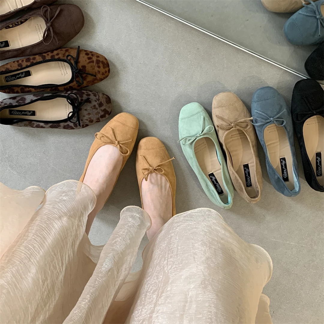 2025 new Bailamos Split Flats Moccasins Round Toe Shallow Single Shoes Lazy Slip On Mules Slides Tabi Ninja Casual Loafers atos Mu 240906