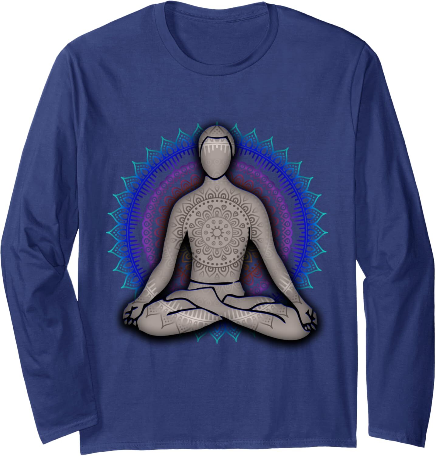 Long Sleeve Shirts for Men sweatshirt Yogis Meditation Cute Relaxing Cool Yoga Lover Gift Long Sleeve Tee Streetwear Casual tops clothes