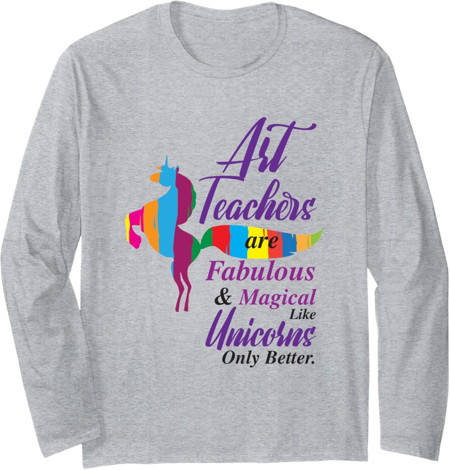 Long Sleeve Shirts for Men sweatshirt Art Teachers are Fabulous Magical Funny Gift Tee Streetwear Casual tops clothes