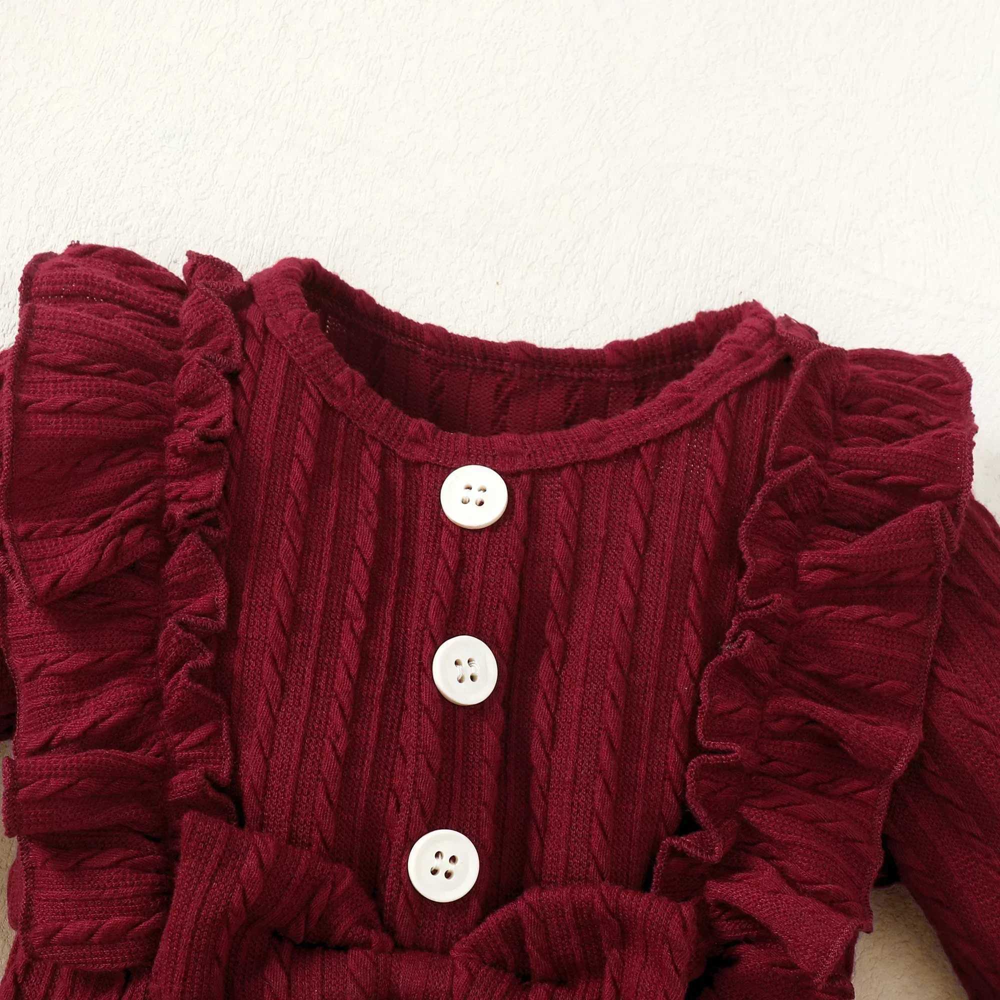 Clothing Sets 3Pcs Newborn Baby Girl Clothes Set Romper + Long Sleeve Spring Autumn Winter Toddler Girls Infant Outfits 6 Months H241126