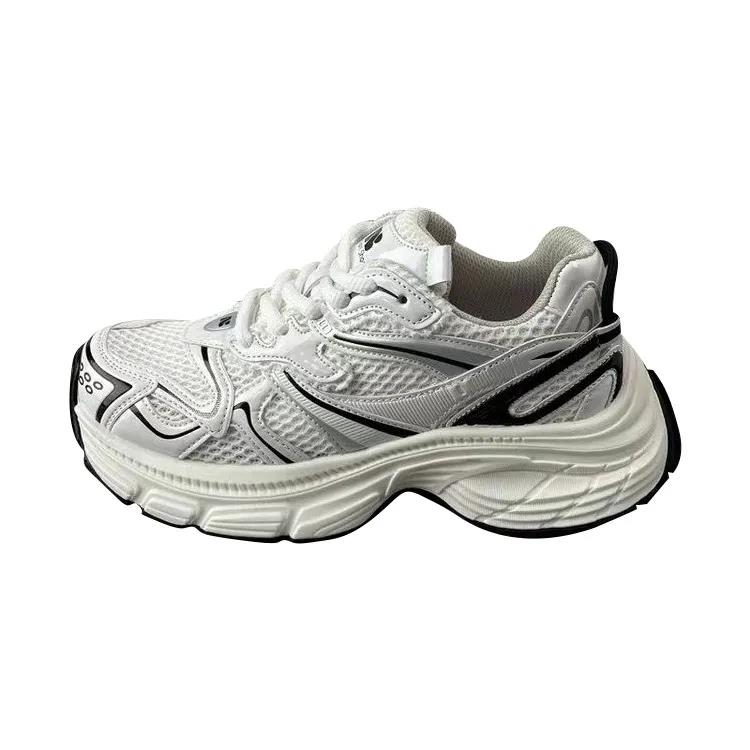 Daddy female ins tide 2025 new spring and summer thick bottom sneakers mesh show feet small sier casual shoes size 35-40