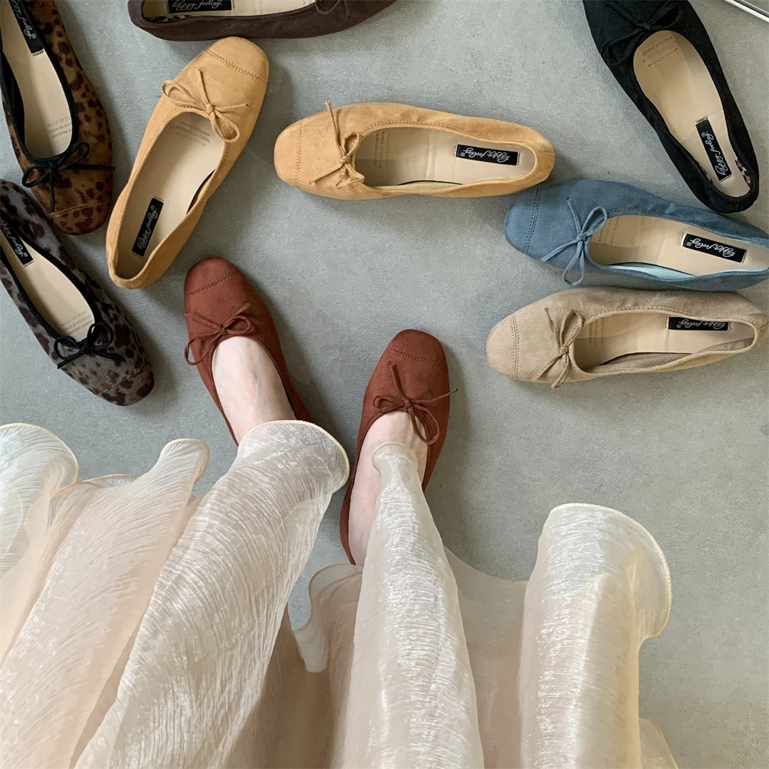 2025 new Bailamos Split Flats Moccasins Round Toe Shallow Single Shoes Lazy Slip On Mules Slides Tabi Ninja Casual Loafers atos Mu 240906